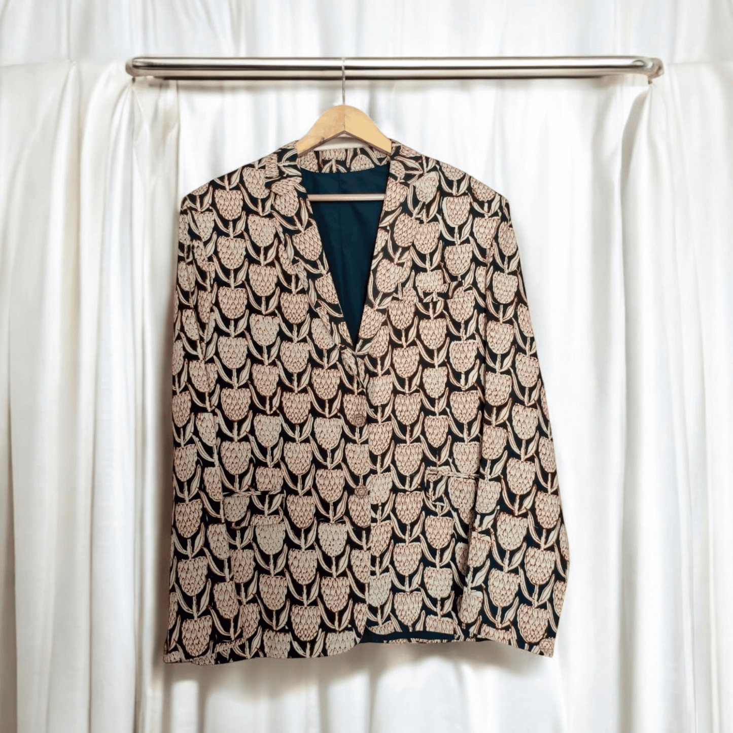 Handblock Printed blazer (Large)