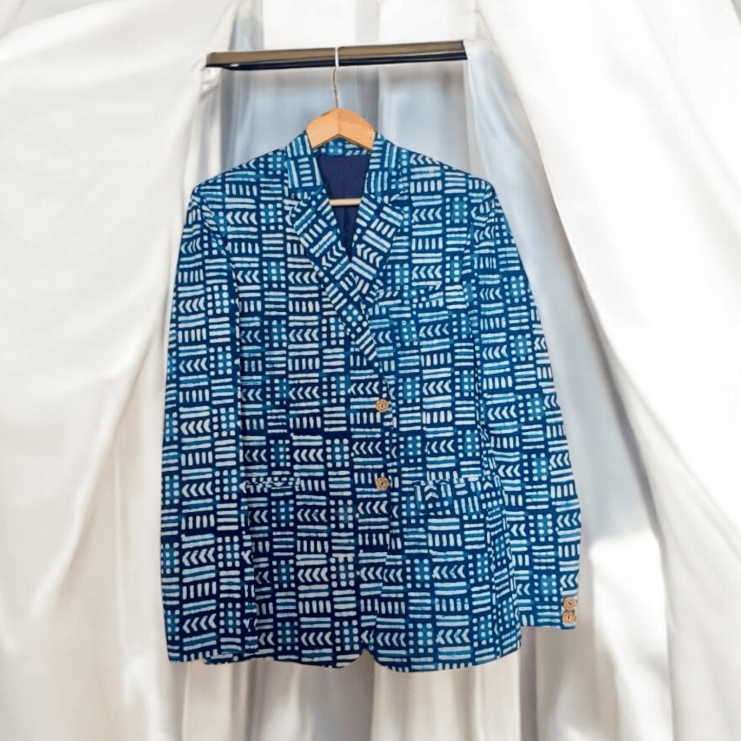 Handblock Printed blazer (Small)