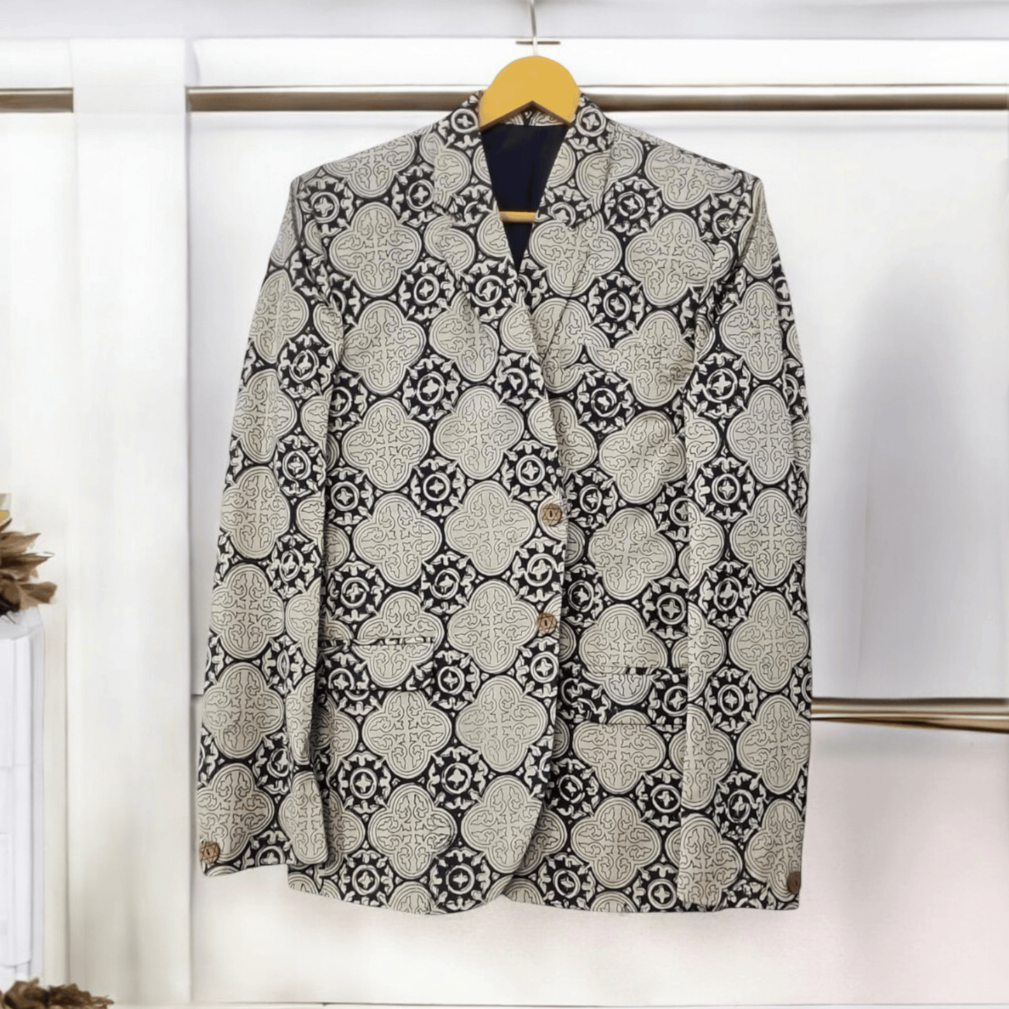 Handblock Printed blazer (Small)
