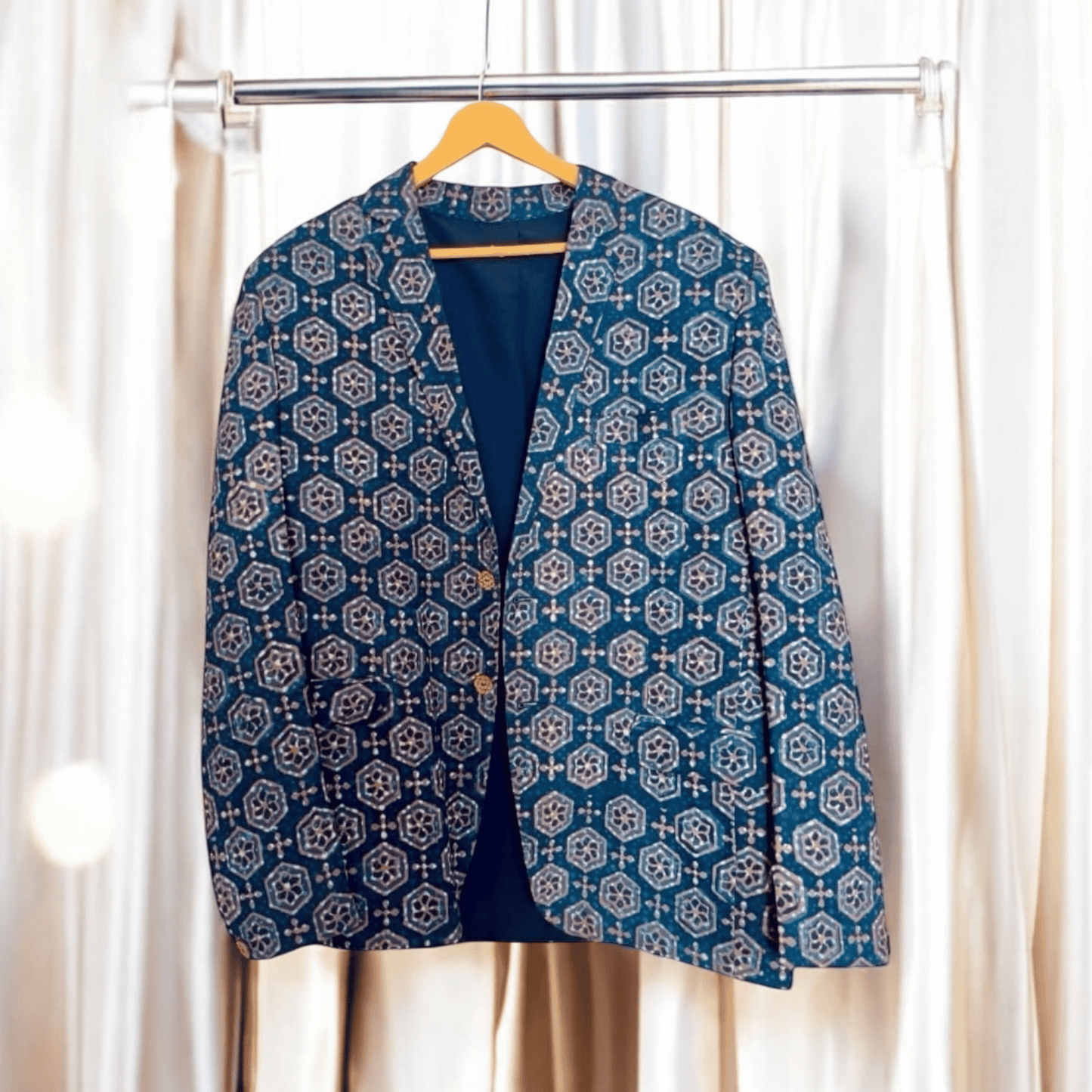 Handblock Printed blazer (Small)