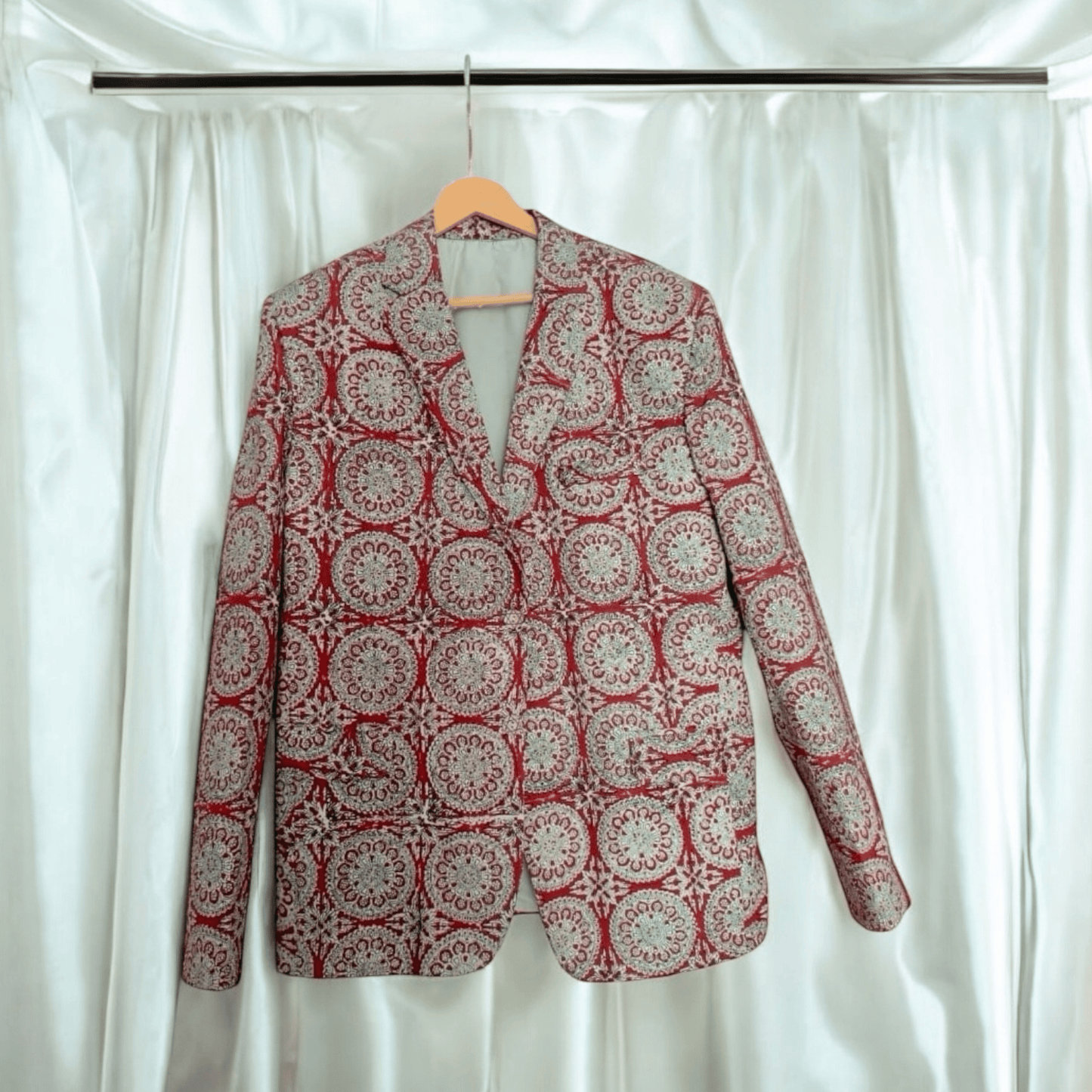 Handblock Printed blazer (XL)
