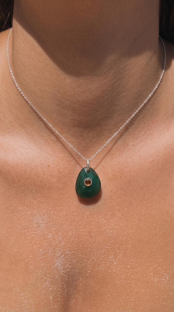 Stone Drop Pendants