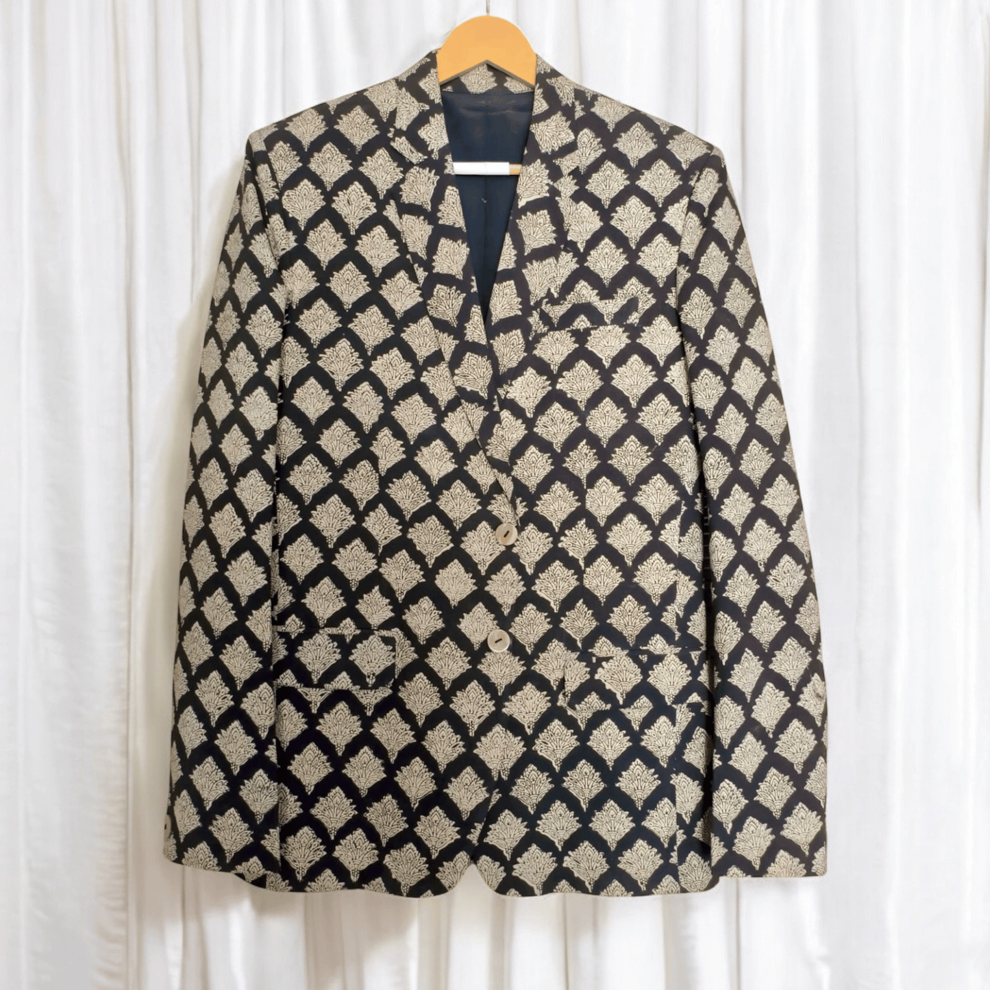Handblock Printed blazer (Small)