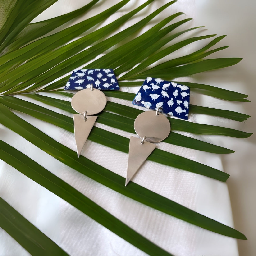 Chidiya Hand Painted Earrings