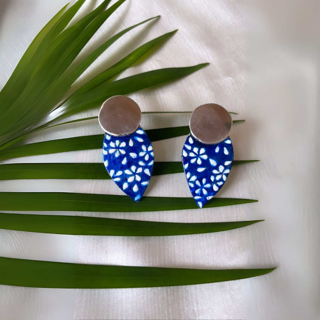 Falling Leaves Hand Painted Earrings