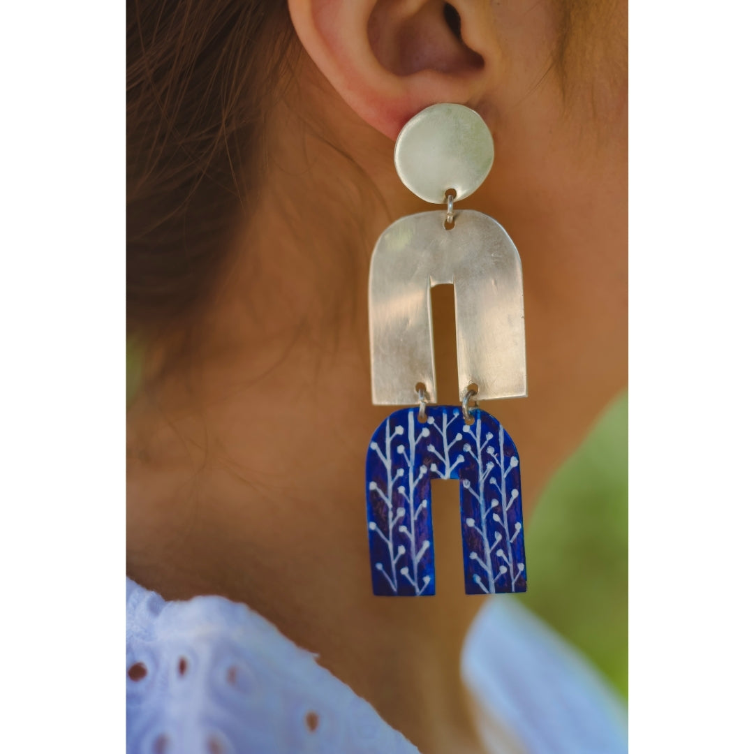 Horseshoe Hand Painted Earrings