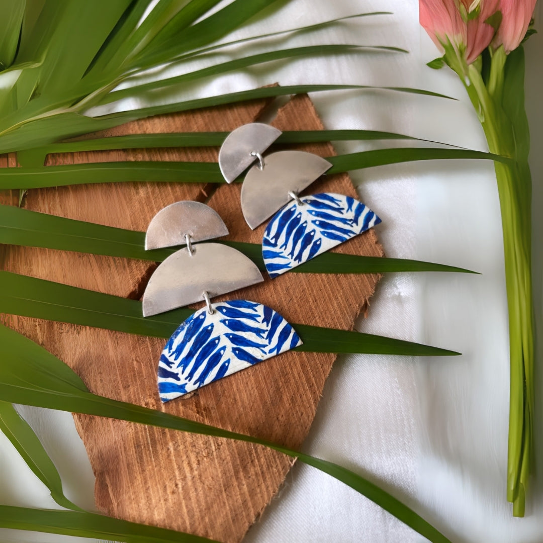 Lakeerein Hand Painted Earrings