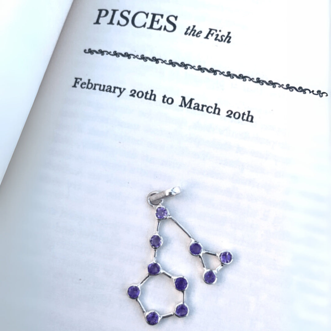 Zodiac Constellation Pisces Pendant