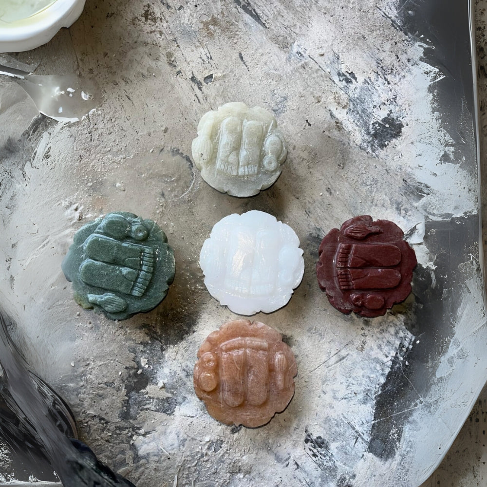 Hand Carved Padukas - Stone