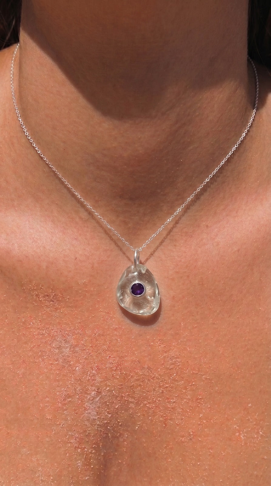 Stone Drop Pendants
