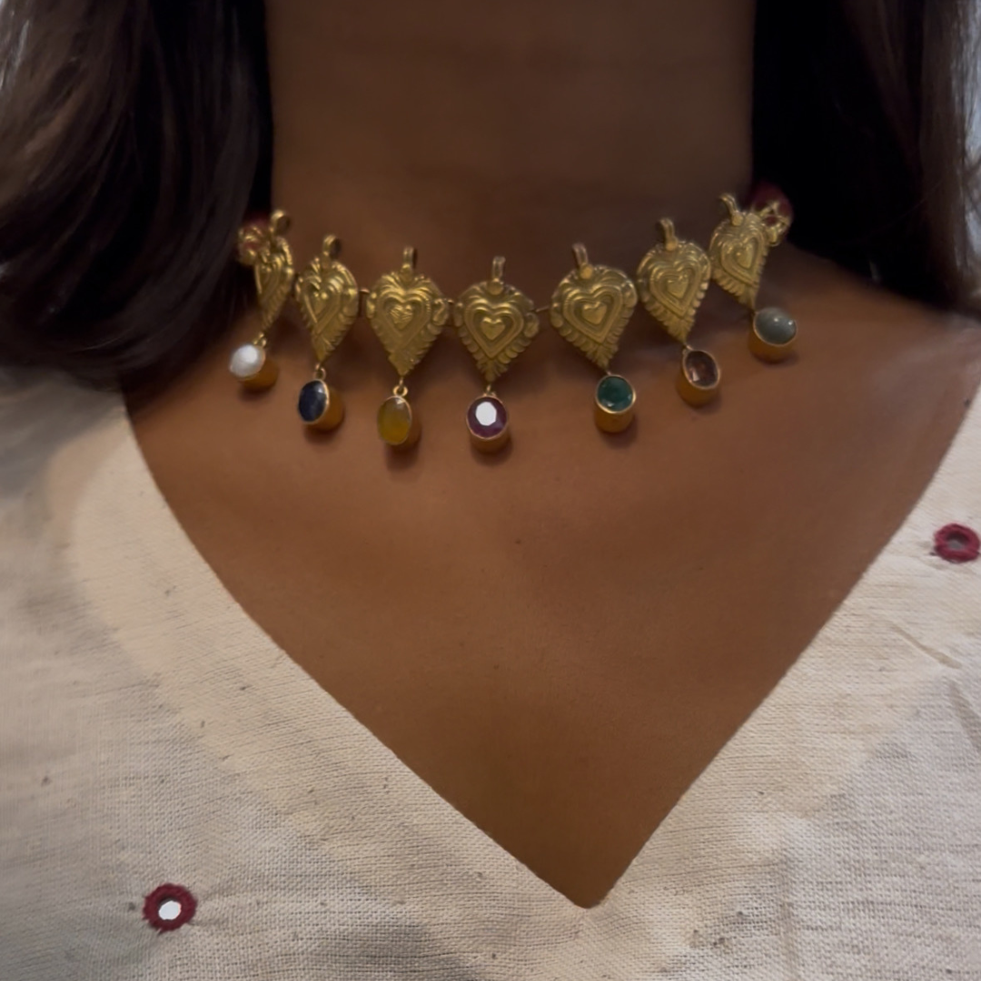 Navratan Neck Piece