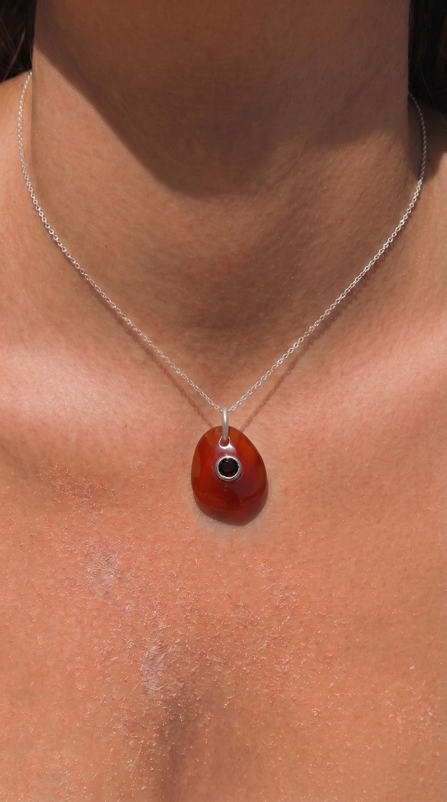 Stone Drop Pendants
