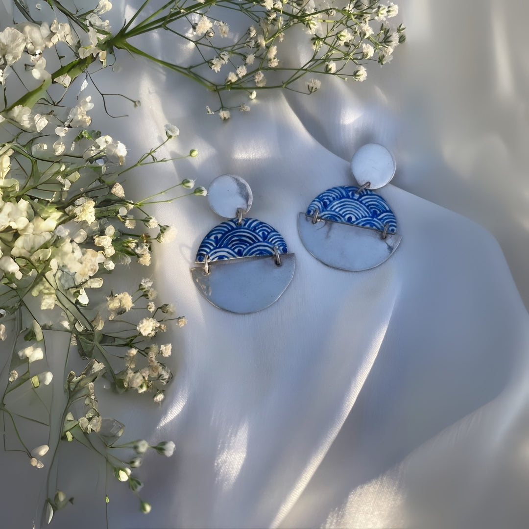 Arc Hand Painted Earrings