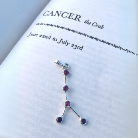 Zodiac Constellation Cancer Pendant
