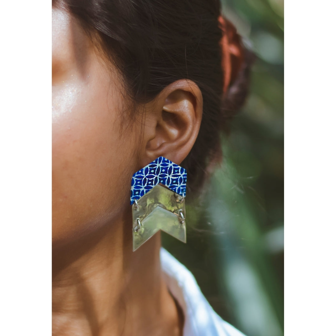 Disha Hand Painted Earrings