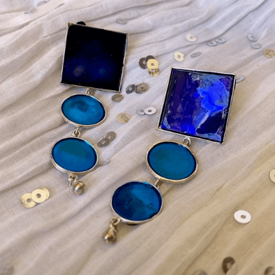 Square Drop Earrings